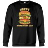 Junk Food Cheeseburger Shirt Hamburger Day Fries Crewneck Sweatshirt AI
