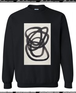 Mid Century Modern Minimalist Abstract Art Sweatshirt AI