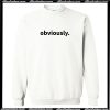 Obviously Crewneck Sweatshirt AI