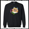 Pomeranian Day Of The Dead Sugar Skul Crewneck Sweatshirt AI