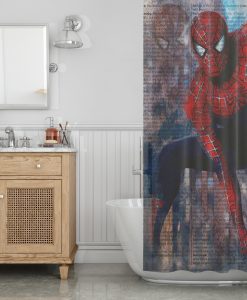 Spiderman Shower Curtain AI