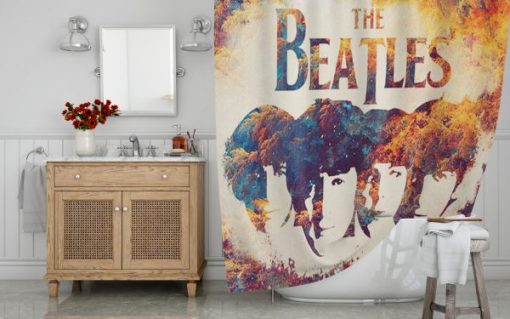 The Beatles Shower Curtain AI