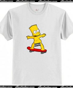 bart simpsons skateboard t shirt AI