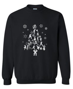 Avengers Merry Christmas Sweatshirt AI