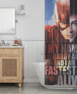 Barry Allen the Fastest Man Shower Curtain AI