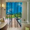 Beach Shower Curtain AI