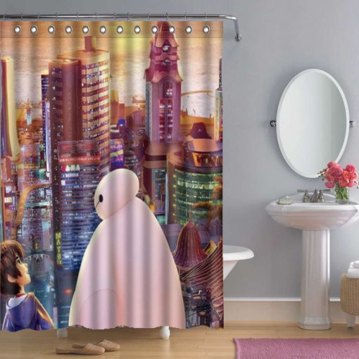 Big Hero 6 Shower Curtain AI