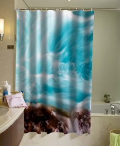 Blue Sky Shower Curtain AI