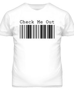 Check Me Out Barcode T Shirt AI