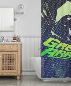 Green Arrow canvas DC comics Superhero Shower Curtain AI