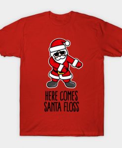 Here comes Santa Floss T Shirt AI