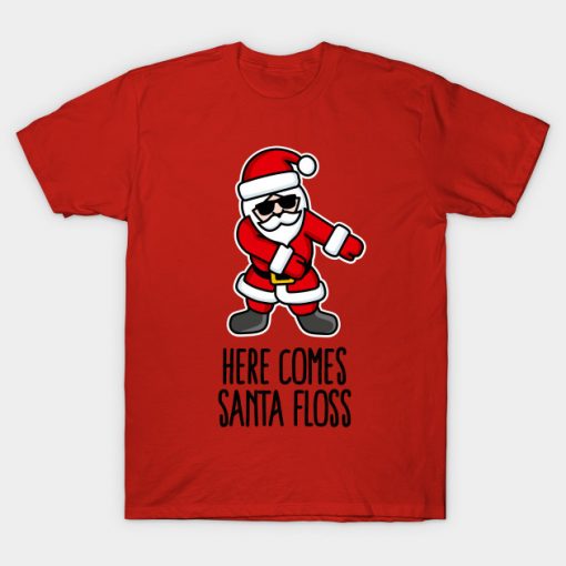 Here comes Santa Floss T Shirt AI