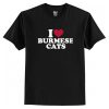 I love Burmese cat T-Shirt AI