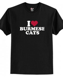 I love Burmese cat T-Shirt AI