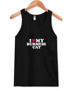 I love my Burmese cat Tank Top AI