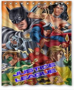 Its Justice League Superhero Shower Curtain AI