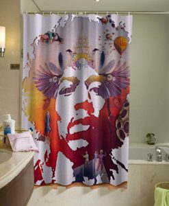 Jimi Hendrix Shower Curtain AI