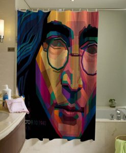John Lennon Art Shower Curtain AI