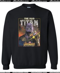 Marvel Avengers Infinity War Mad Titan Thanos Sweatshirt AI