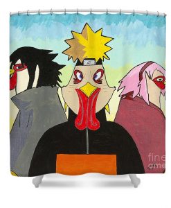 Naruto Poultry Shower Curtain AI