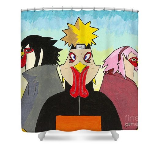 Naruto Poultry Shower Curtain AI