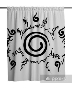 Naruto pattern Shower Curtain AI