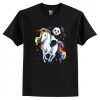 Panda Bear Riding Magical Unicorn Pegasus T-Shirt AI