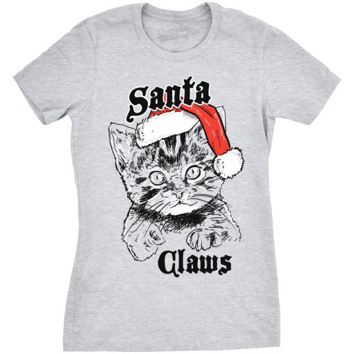 Santa Claws Cat T Shirt AI