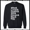 Stranger Things Name List Sweatshirt AI