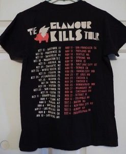 The Glamour Kills Tour T-Shirt Back AI