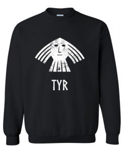 Viking - Tyr Norse Viking God Vintage Distressed Sweatshirt AI
