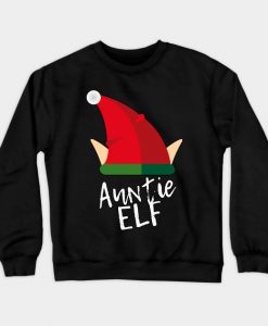 Auntie Elf Christmas Sweatshirt AI