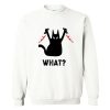 Black Cat And Knife What Sweatshirt AI