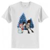 Chistmas Holiday Winter Horse Santa Claus Snowman Reindeer Ice Snow Celebration T-Shirt AI