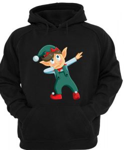 Christmas Dabbing Boy Elf Hoodie AI