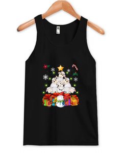 Funny Sheep Christmas Tree Cute Decor Gift Xmas Presents Tank Top AI