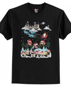 Harry Potter and Santa Claus Christmas T-Shirt AI