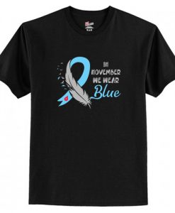 In November We Wear Blue Type 1 Diabete Awareness Gift T-Shirt AI