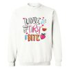 Love At First Bite Design Sweatshirt AI