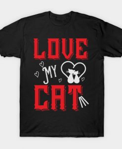 Love My Cat T-Shirt AI