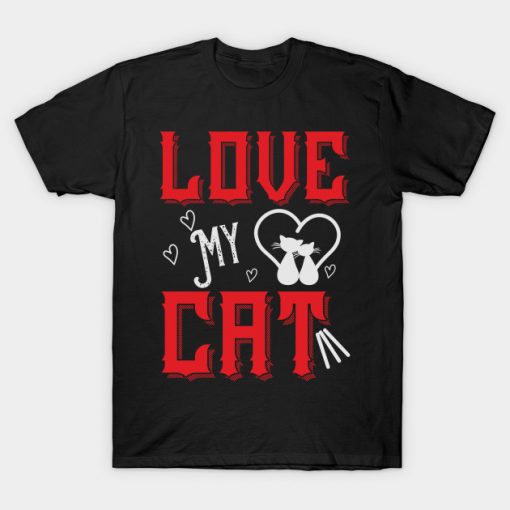 Love My Cat T-Shirt AI