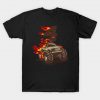 Monstertruck With Flames Gifts For 4 Year Old Boy T-Shirt AI