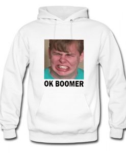 Ok Boomer Face Hoodie AI