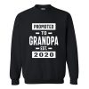 Promoted to Grandpa Est 2020 Sweatshirt AI