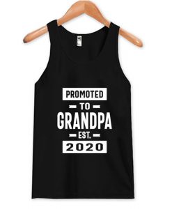 Promoted to Grandpa Est 2020 Tank Top AI
