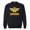 Wonder Woman Appendix Cancer Survivor Sweatshirt AI