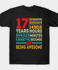 17 Years Happy Birthday To You T-Shirt AI