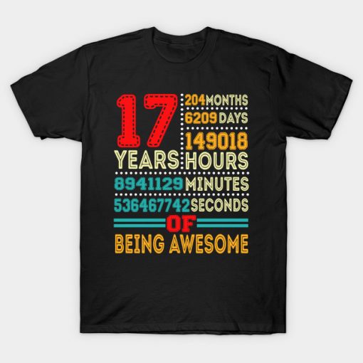 17 Years Happy Birthday To You T-Shirt AI