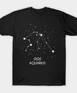 Aquarius Constellation Zodiac Symbol T-Shirt AI