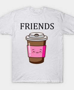 Best Friends Donut & Coffee BFF Matching T-Shirt AI